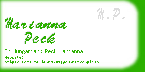 marianna peck business card